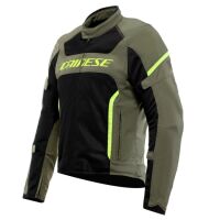 Dainese AIR FRAME 3 TEX letní textilní bunda army-zelená/fluo-žlutá vel.52